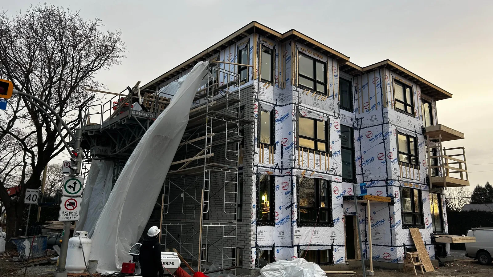 Chantier résidentiel - Projet Noribec